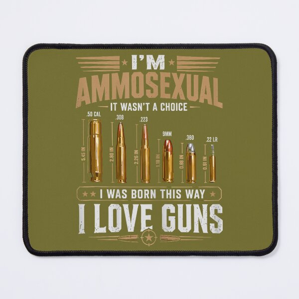 Item preview, I'm Ammosexual Born This Way Love Guns USA Flag Graphic designed and sold by KathieFaugh.
