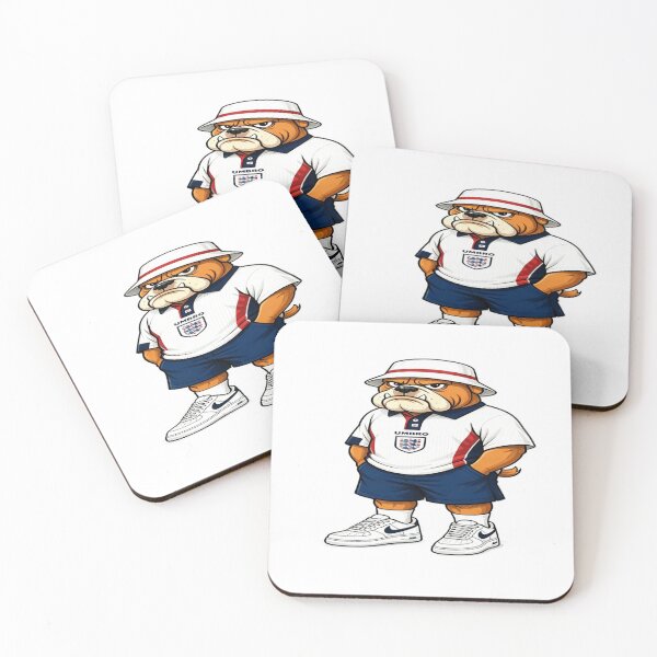 Item preview, England Bulldog Casual Art | 90s Football Culture Print | Cool British Mascot Design designed and sold by PoloPrintsUK.