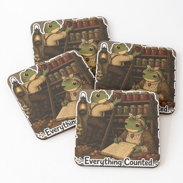 Item preview, Everything Counted Frog Sticker – Cottagecore Pantry Inventory | Cozy Homestead & Food Preservation designed and sold by SimplePoDesign.