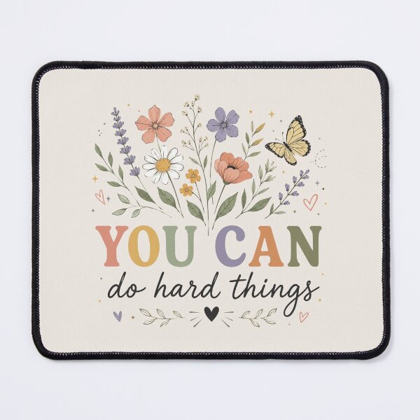 Item preview, Wildflower, You Can Do Hard Things, Motivational Teacher, Gift For Teacher, Counselor, Therapist designed and sold by Sprinkle12345.