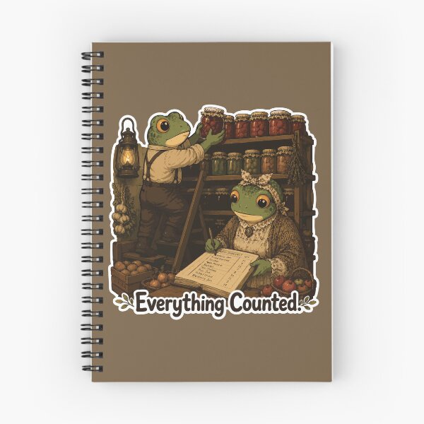 Item preview, Everything Counted Frog Sticker – Cottagecore Pantry Inventory | Cozy Homestead & Food Preservation designed and sold by SimplePoDesign.