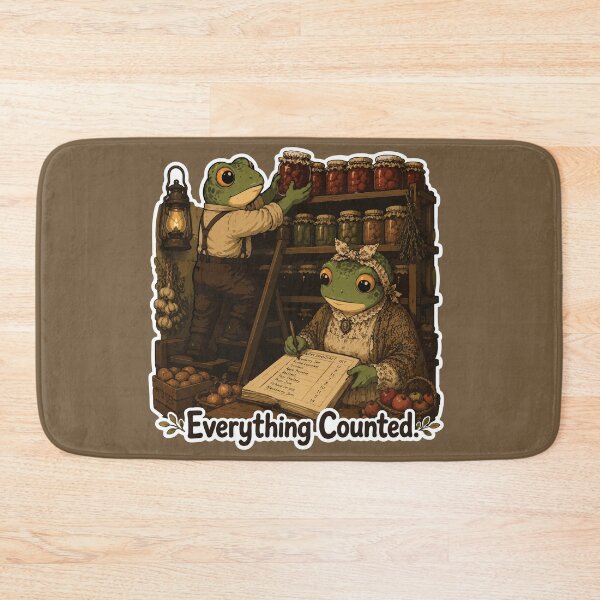 Item preview, Everything Counted Frog Sticker – Cottagecore Pantry Inventory | Cozy Homestead & Food Preservation designed and sold by SimplePoDesign.