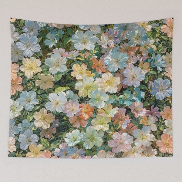 Item preview, Pastel Wildflower Garden Pattern | Botanical Floral Home Decor designed and sold by Atum&Art.