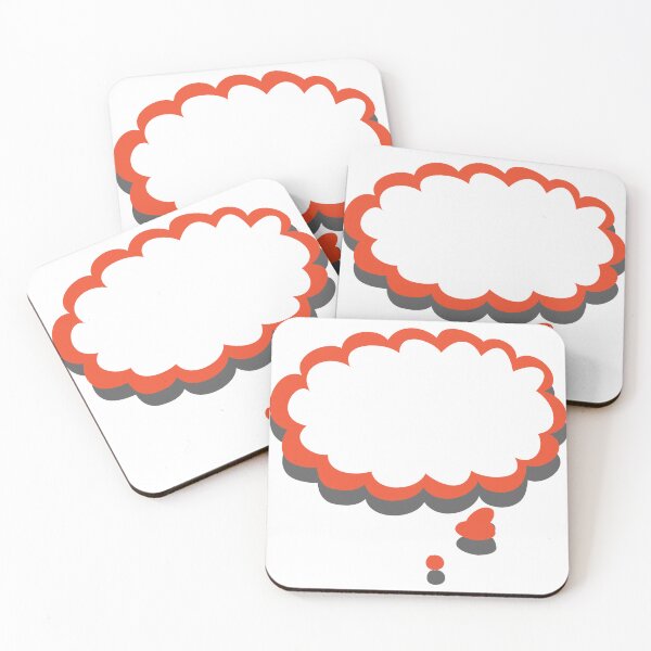 Item preview, Orange Grey Thought Bubble Outline designed and sold by Art-Essa.
