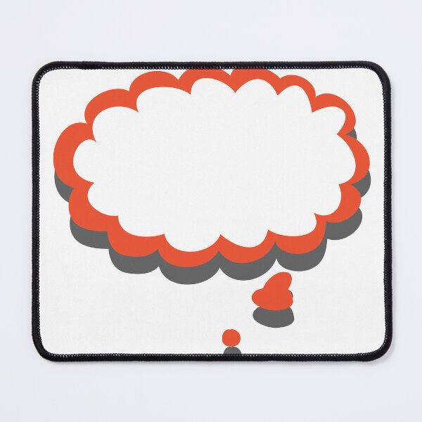 Item preview, Orange Grey Thought Bubble Outline designed and sold by Art-Essa.