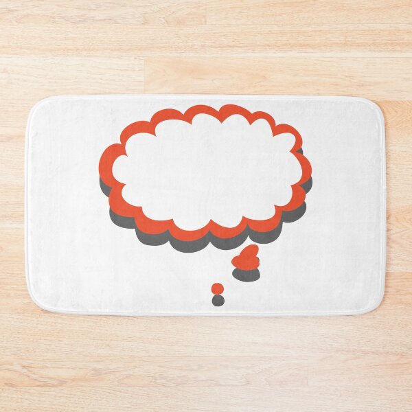 Item preview, Orange Grey Thought Bubble Outline designed and sold by Art-Essa.