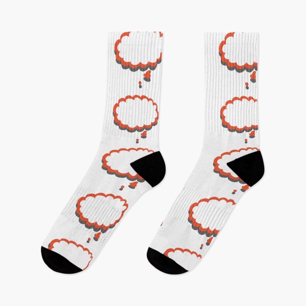 Item preview, Orange Grey Thought Bubble Outline designed and sold by Art-Essa.