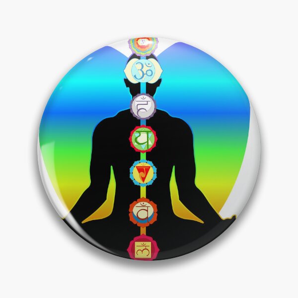 Item preview, meditation yoga man with chakras designed and sold by OrPolly.