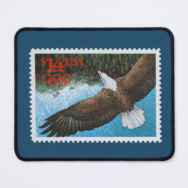 Item preview, Eagle USA vintage postage stamp 1991 designed and sold by Schulz Lightprint Studio.