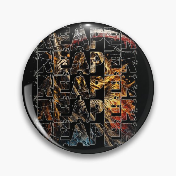 Artikelvorschau, Reaper Retro Distressed Halloween Typografie-Design entworfen und verkauft von DjFreeq.
