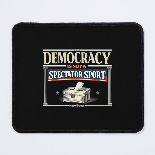 Item preview, Democracy Is Not a Spectator Sport Vintage Ballot Box designed and sold by PunchDrop.