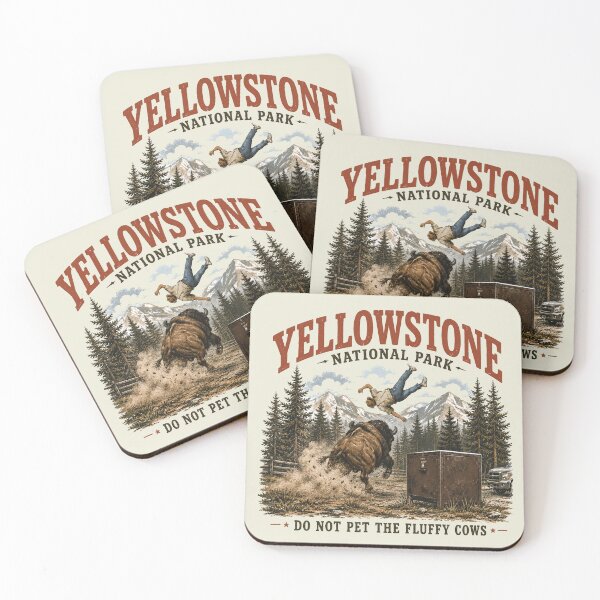 Item preview, Yellowstone Do Not Pet The Fluffy Cows designed and sold by Saitokuu7Art.