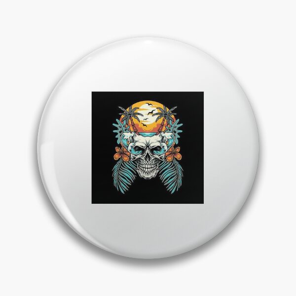 Item preview, Beach summer skull  designed and sold by Rocket12cds.