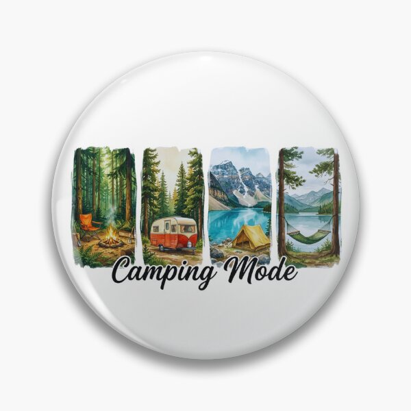 Item preview, Camping Mode – Four Scenic Outdoor Adventure Panels designed and sold by GabeMountainArt.