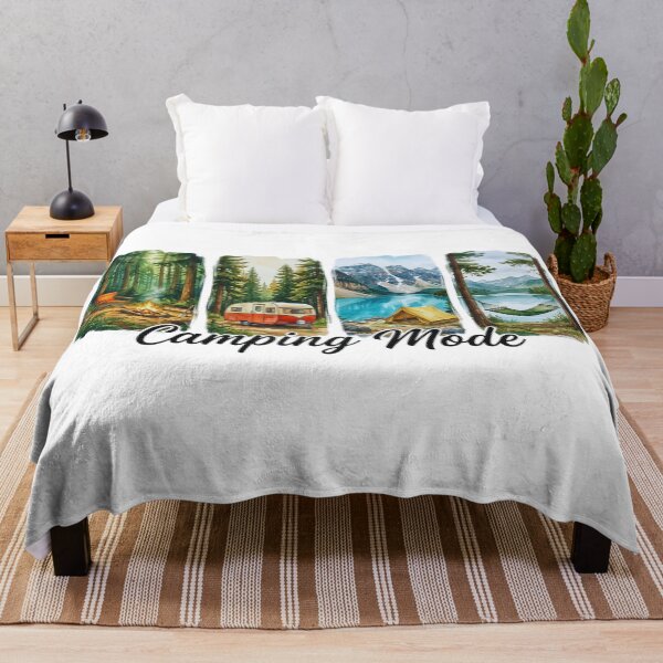 Item preview, Camping Mode – Four Scenic Outdoor Adventure Panels designed and sold by GabeMountainArt.