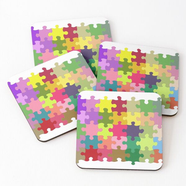 Item preview, Colorful Puzzle, Multicolored Pieces, Diverse Set, Illustration, Game, Abstract Art designed and sold by CLC54.