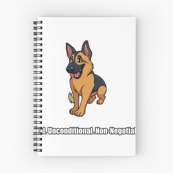 Item preview, German Shepherd - Loyal Unconditional Non Negotiable - Funny GSD Gift designed and sold by pawdrops.