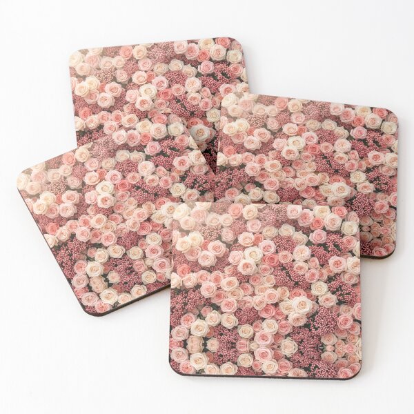 Item preview, Elegant Pink Rose Garden Floral Pattern | Romantic Botanical Home Decor designed and sold by Atum&Art.