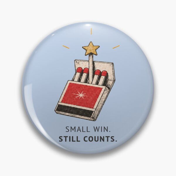 Item preview, Small Win Still Counts for Quiet Achievers - Vintage Matchbook designed and sold by POD DYNASTY | Original Print On Demand T-Shirt Graphics.