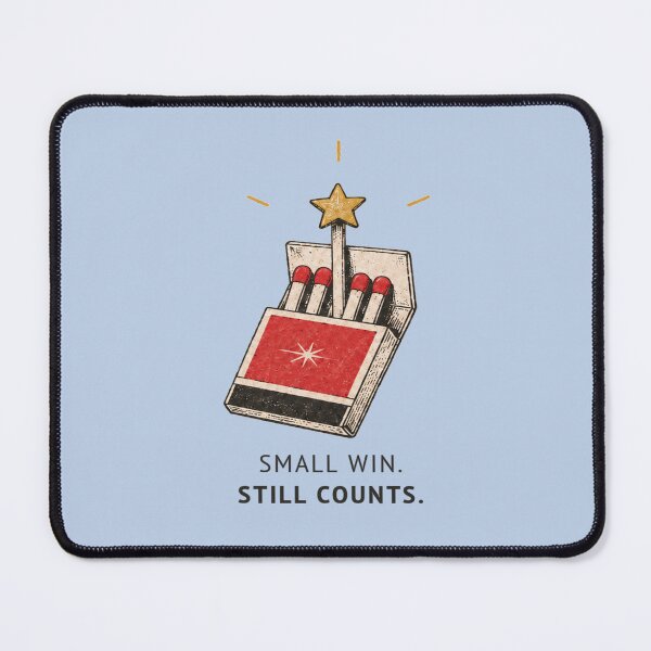Item preview, Small Win Still Counts for Quiet Achievers - Vintage Matchbook designed and sold by POD DYNASTY | Original Print On Demand T-Shirt Graphics.