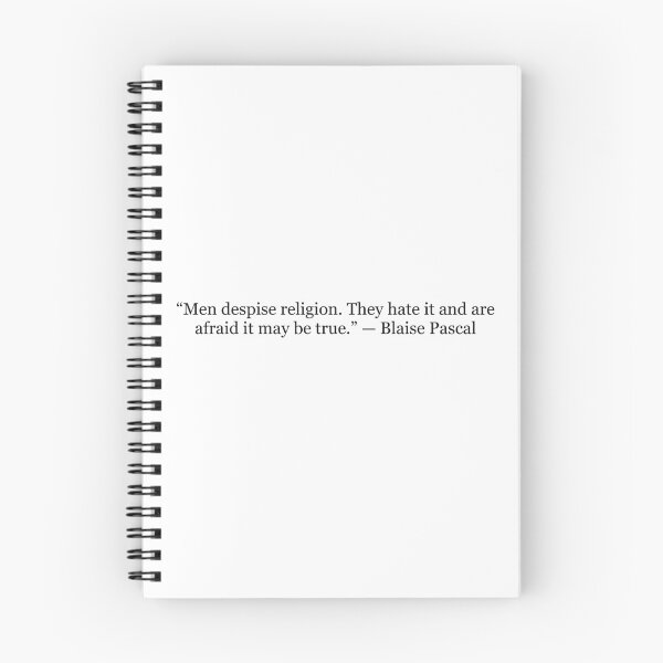 Item preview, Men Despise Religion. They Hate It and Are Afraid It May Be True. | Blaise Pascal Quote Print | Philosophy Wall Art designed and sold by The Prose Atelier.