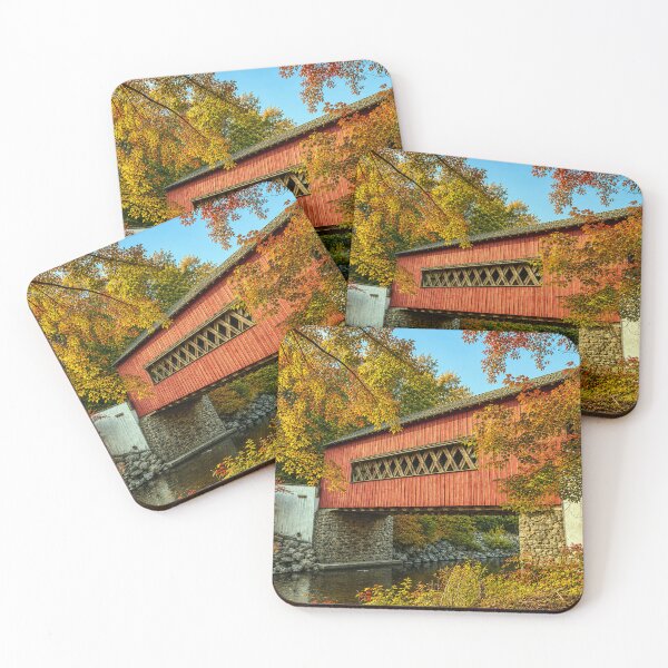 Item preview, Wooddale Covered Bridge color designed and sold by gotucoveredart.