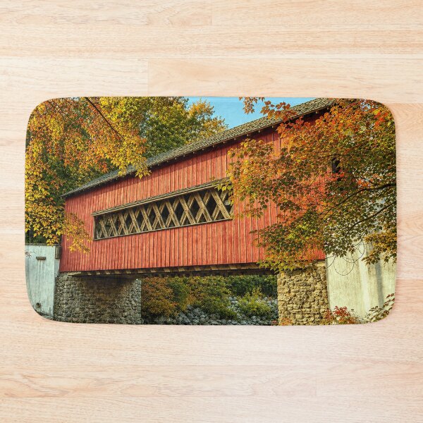Item preview, Wooddale Covered Bridge color designed and sold by gotucoveredart.
