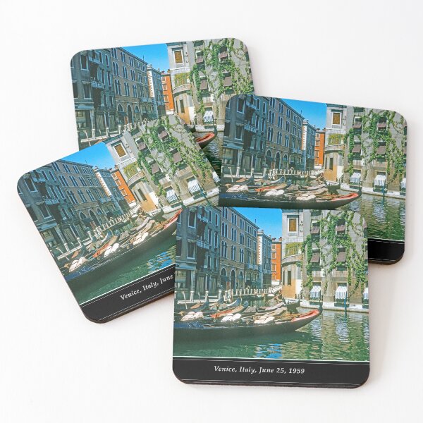 Item preview, Venice, Italy, June 25, 1959, Apartment Building, Gondolas, Canal designed and sold by AMacGPhilly.