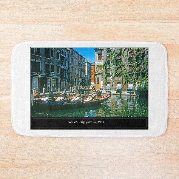 Item preview, Venice, Italy, June 25, 1959, Apartment Building, Gondolas, Canal designed and sold by AMacGPhilly.