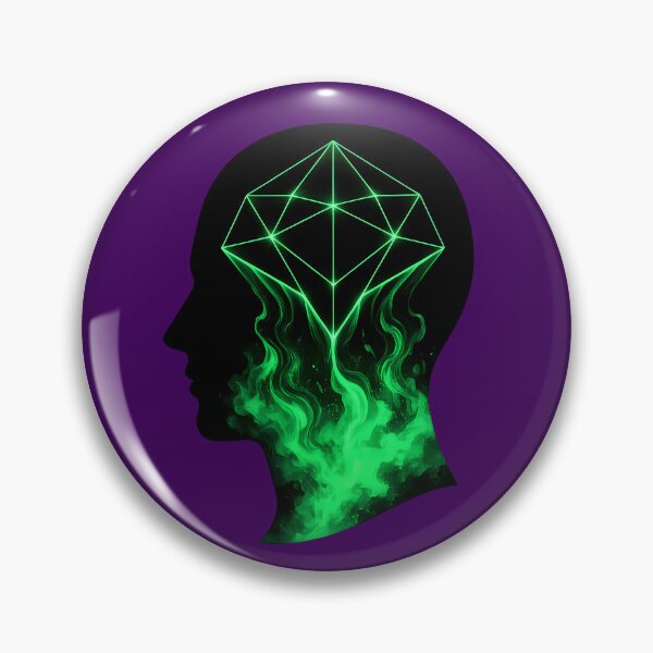 Item preview, The Emotion of Rationality Radiant Mind Psychology Neon Logo designed and sold by PERSPECTIVERED.