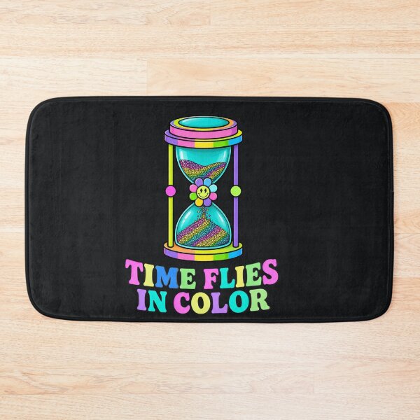 Item preview, Time Flies in Color – Rainbow Hourglass Retro Pop Art Design designed and sold by Aimetoi.
