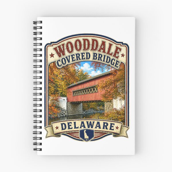 Item preview, Wooddale Covered Bridge over Red Clay Creek Rustic designed and sold by gotucoveredart.