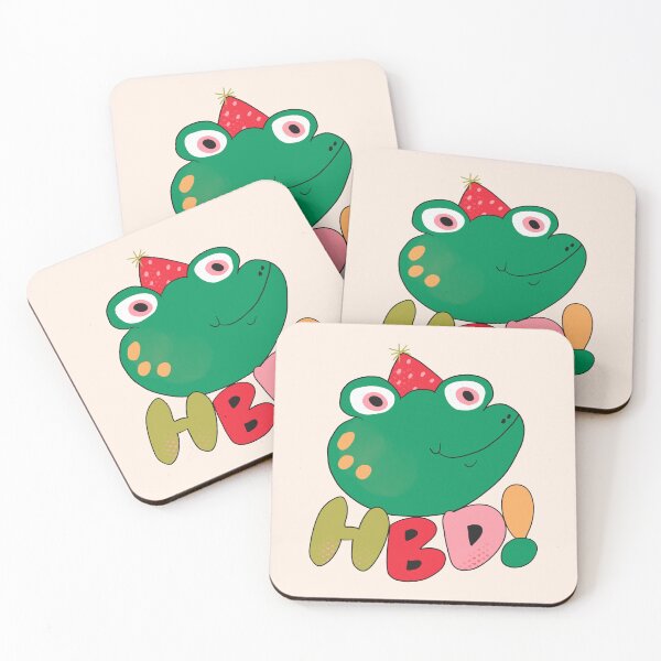 Item preview, Happy Birthday Frog (Red) designed and sold by yellowflowerhut.