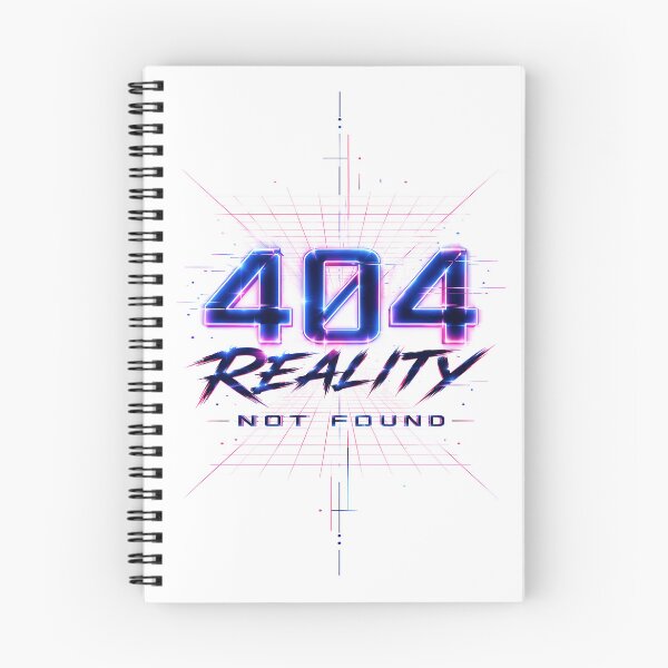 Item preview, 404: Reality Not Found | Futuristic Cyberpunk Neon Typography designed and sold by GooDShirTShop.