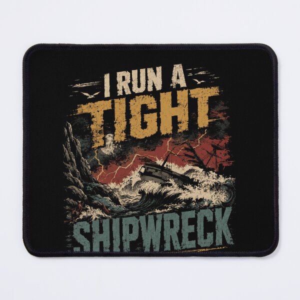 Item preview, I Run A Tight Shipwreck Funny Humor Managing Life Chaos Parent Boss designed and sold by RetroMini2026.
