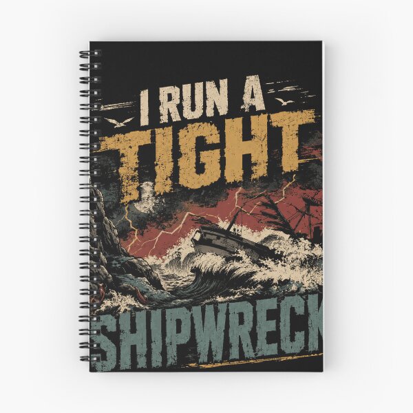 Item preview, I Run A Tight Shipwreck Funny Humor Managing Life Chaos Parent Boss designed and sold by RetroMini2026.