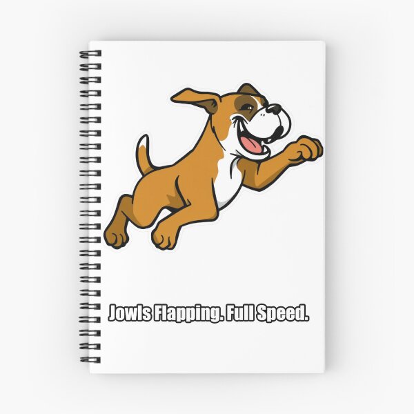 Item preview, Boxer - Jowls Flapping Full Speed - Funny Boxer Dog Gift designed and sold by pawdrops.