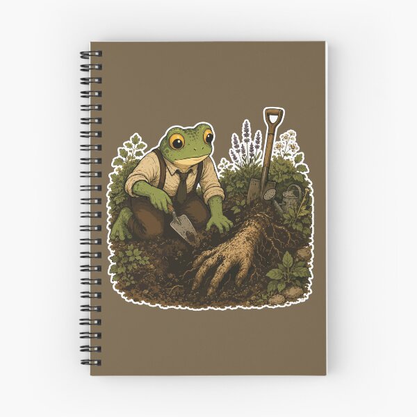 Item preview, Mandrake Harvest Frog Sticker – Cottagecore Gardening | Cozy Gothic | Fantasy Root Harvest designed and sold by SimplePoDesign.