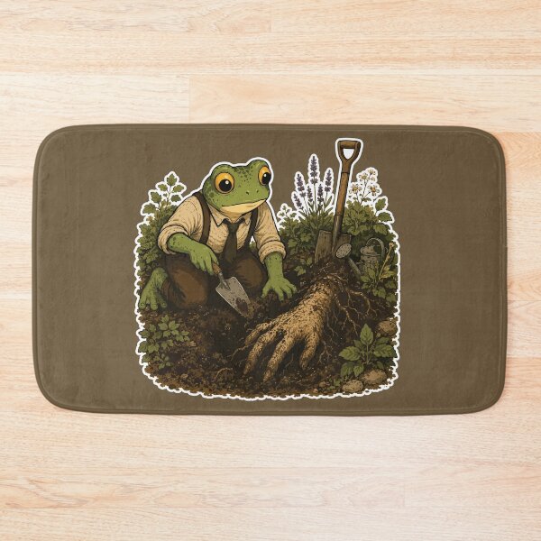 Item preview, Mandrake Harvest Frog Sticker – Cottagecore Gardening | Cozy Gothic | Fantasy Root Harvest designed and sold by SimplePoDesign.