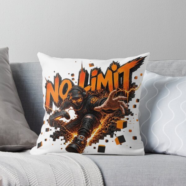 Item preview, NO LIMIT Gaming Sticker | Neon Cyber Streetwear Gamer Design designed and sold by Stylestickers55.