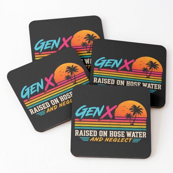 Item preview, Gen X Raised On Hose Water And Neglect Generation X Humor Vintage Retro designed and sold by RetroMini2026.