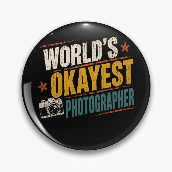 Item preview, World's Okayest Photographer Funny Photography Gift designed and sold by RetroMini2026.