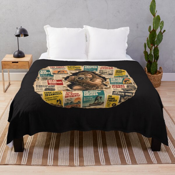 Item preview, The First Photographer Vintage Newspaper Collage designed and sold by NucciCollective.