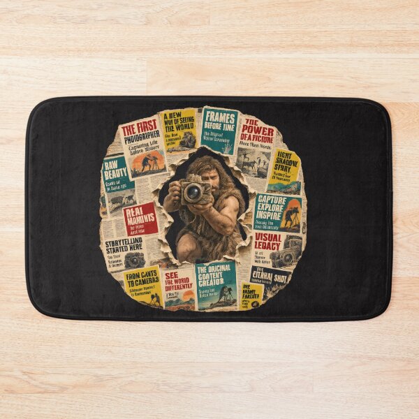 Item preview, The First Photographer Vintage Newspaper Collage designed and sold by NucciCollective.