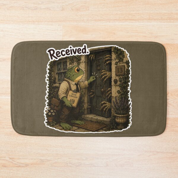 Item preview, Received Frog Sticker – Noise Complaint Delivery | Cozy Horror | Gothic Neighborhood Humor designed and sold by SimplePoDesign.