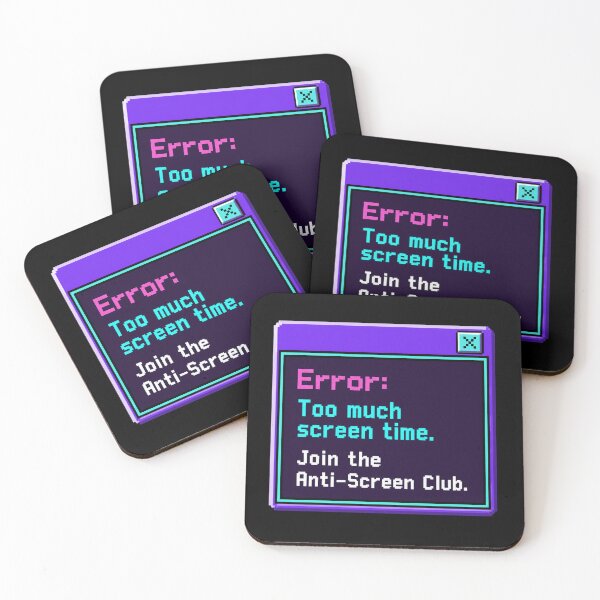 Item preview, Too Much Screen Time Retro Computer Error designed and sold by Anyshca.