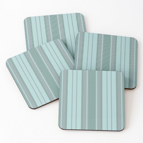 Item preview, Gray Cyan Chevron Stripes designed and sold by KSimpson838.