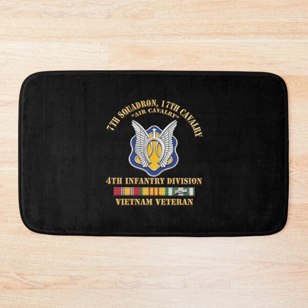 Item preview, Army - 7th Squadron - 17th Cavalry - 4th ID - Vietnam Vet w SVC Ribbon - 3D X 300 designed and sold by Military Insignia Products.
