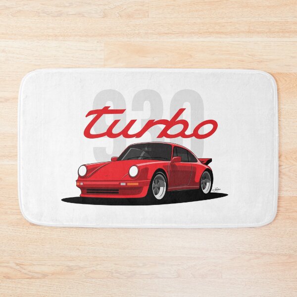 Item preview, Red Retro 930 turbo illustration designed and sold by blackdogshop.