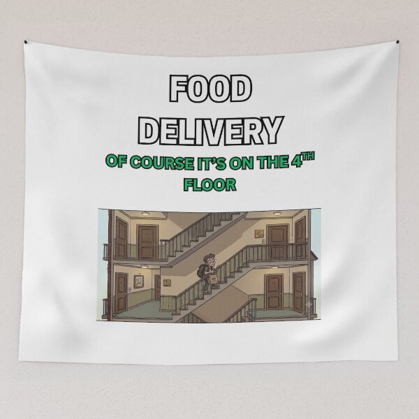 Item preview, food delivery frustration designed and sold by Goode-sense2025.